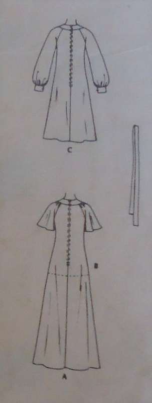 McCALL'S PATTERN 4924 DRESS WITH YOKE SIZE 18 BUST 102 CM COMPLETE