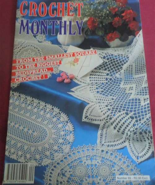 CROCHET MONTHLY NUMBER 89 - 36 PAGE MAGAZINE WITH INSTRUCTIONS & DIAGRAMS