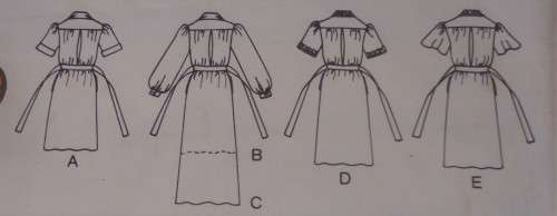 BUTTERICK 6624 SET OF DRESSES SIZE 8-10-12 SEE LISTING