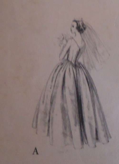 V/VINTAGE VOGUE 4967  BRIDE'S OR BRIDEMAID DRESS SIZE 10 BUST 31"  COMPLETE