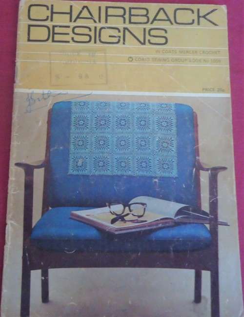 COATS #1009 CHAIRBACK DESIGNS -28 PAGES A5 SIZE BOOKLET