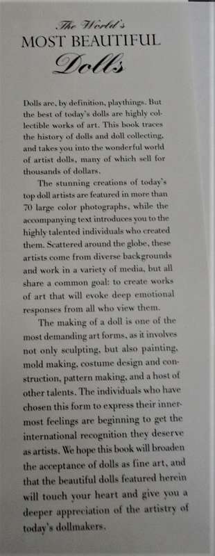 THE WORLD`S MOST BEAUTIFUL DOLLS -164 PAGE A4 HARD COVER WITH DUST JACKET