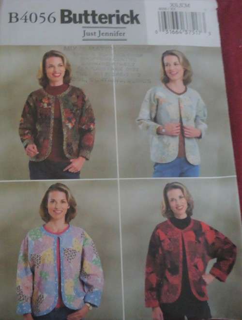 BUTTERICK B4056  PATCHWORK JACKET SIZE XS-S-M (6 - 14) COMPLETE