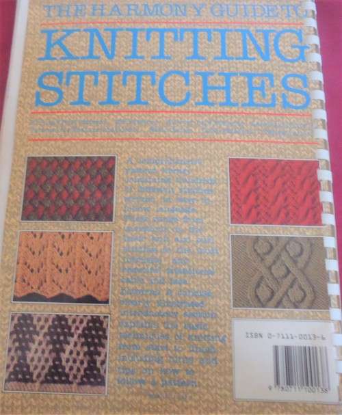 THE HARMONY GUIDE TO KNITTING STITCHES VOLUME 1-MORE THAN 440 NEW STITCHES-COLOUR PICS-96 A4 PAGES