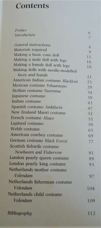DOLLS IN NATIONAL & FOLK COSTUME - JEAN GREENHOWE- 116 PAGE A4 PAGE HARD COVER & DUST JACKET