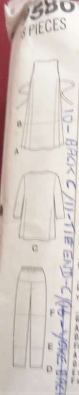 SIMPLICITY PATTERNS 9580 DRESS/TOP-JACKET-PANTS-SHORTS SIZE UU=16-22 SEE LISTING