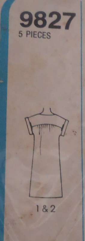 SIMPLICITY PATTERNS 9827 PULLOVER DRESS SIZE 10 BUST 83 CM COMPLETE
