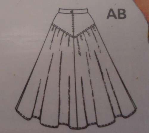 BURDA 5774 TOP & SKIRT SIZE 10-12-14-16-18-20 COMPLETE