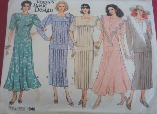 VOGUE 1846 SET OF DRESSES SIZE 14-16 -18  COMPLETE