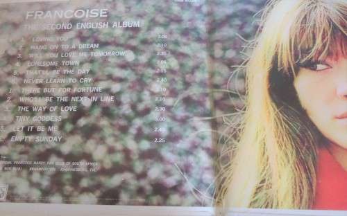 FRANCOISE HARDY - FRANCOISE THE SECOND ALBUM -1968 WRC VINYL GATEFOLD LP ORR 6024