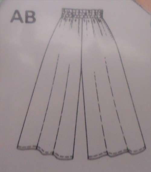 BURDA 5222  CULOTTES SIZE 10-12-14-16-18 COMPLETE