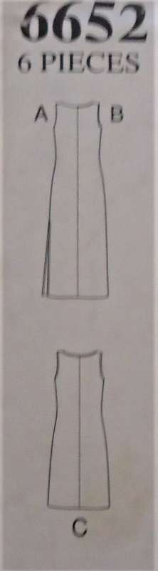 NEW LOOK PATTERNS 6652 SHEATH DRESS 5 SIZES IN ONE S- XXL COMPLETE