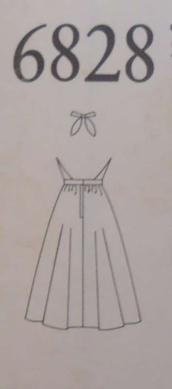 W LOOK PATTERNS 6828 HALTER NECK DRESS 6 SIZES IN ONE 8 - 18 SEE LISTING