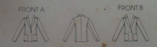 VOGUE 8083 JACKET  SIZE 10 - COMPLETE