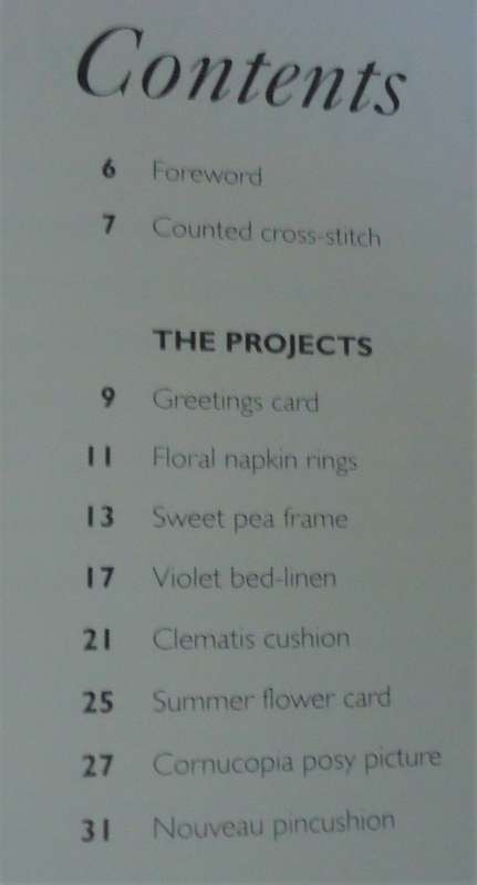 THE CROSS-STITCH TREASURY - FLOWERS - 36 PAGE HARDOVER BOOK