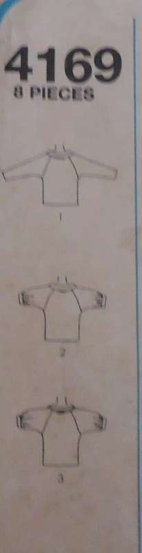 STYLE 4169 SET OF BLOUSES SIZE O=12-14-16 - COMPLETE
