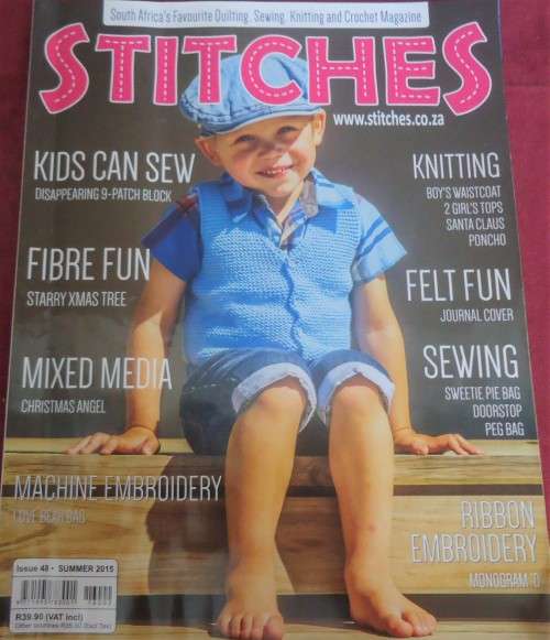 STITCHES MAGAZINE` ISSUE 48 SUMMER 2015 84 A4 PAGES WITH PATTERNS