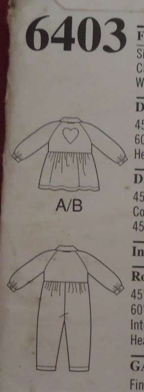 NEW LOOK PATTERNS 6403 BABY'S ROMPER-DRESS 5SIZES IN ONE 6 MTH-1-2-3-4 YEARS-COMPLETE-UNCUT-F/FOLDED