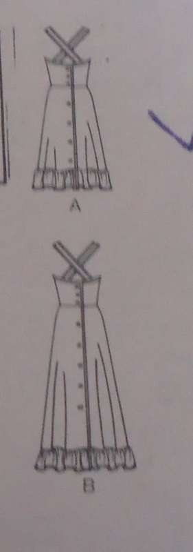BUTTERICK 4200 CROSSOVER STRAP DRESS SIZE 10 BUST 83 CM/32 1/2" COMPLETE