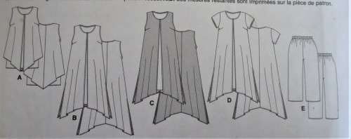 BUTTERICK B5655 TOP-DRESS PANTS SIZE B5=8-10-12-14-16 COMPLETE