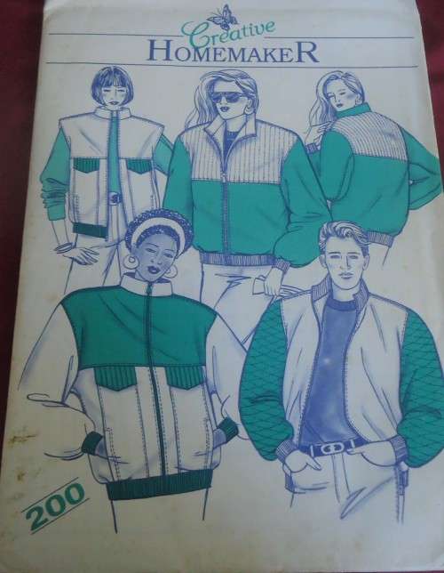 CREATIVE HOMEMAKER-200-LADIES & MEN'S JACKET-BUST 75 CM-118 CM CHEST 77-122 CM- COMPLETE-UNCUT