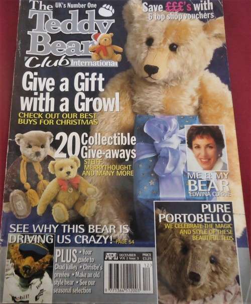 TEDDY BEAR CLUB INTERNATIONAL MAGAZINE - UK DECEMBER 1997 - VOL 2 ISSUE 3 - 84 A4 PAGE MAGAZINE