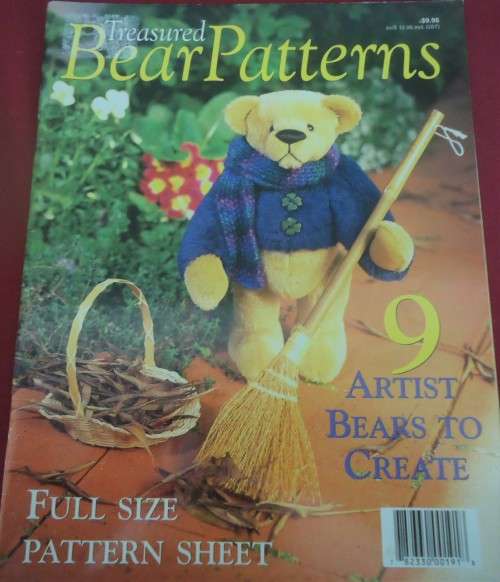 TREASURED BEARS PATTERNS -  WITH FULL SIZE PATTERN SHEET -64 PAGE A4 MAGAZINE