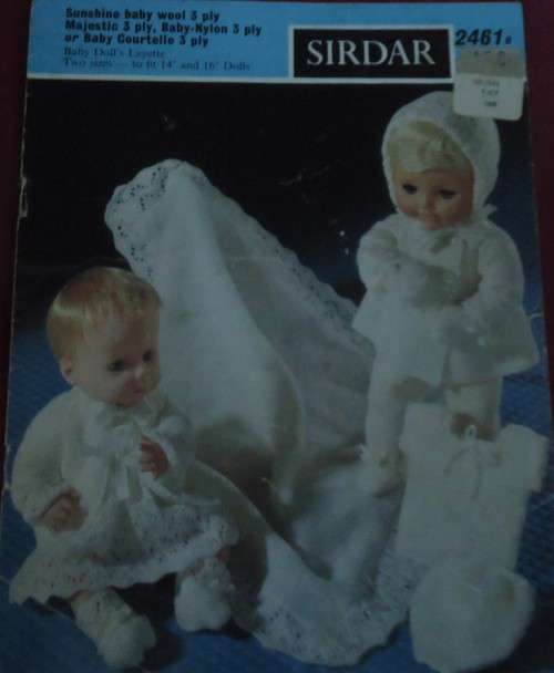 SIDAR 2461 BABY DOLL LAYETTE SIZES 14"-16"