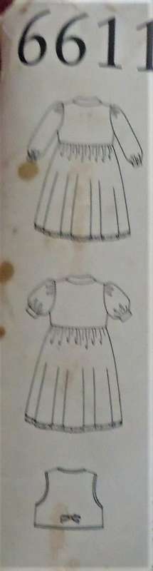 NEW LOOK PATTERNS 6611 GIRLS DRESS & BOLERO SIZES 3 - 8 YEARS COMPLETE-MOSTLY UNCUT