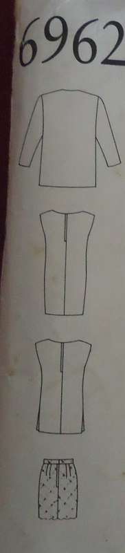 NEW LOOK PATTERNS 6962  SHEATH DRESS/TOP-JACKET-SKIRT SIZES 8 - 18 COMPLETE