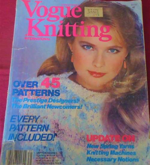 VOGUE KNITTING INTERNATIONAL  - SPRING/SUMMER 1983 -132 PAGES WITH PATTERNS