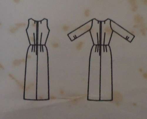 VINTAGE BUTTERICK PATTERN 3464 ONE PIECE DRESS SIZE16 BUST 36" COMPLETE & UNCUT