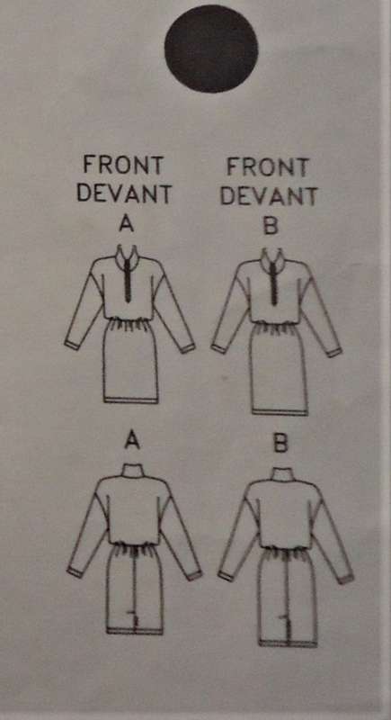 BUTTERICK PATTERN 6311 HIGH COLLAR DRESS SIZE 6-8-10 COMPLETE