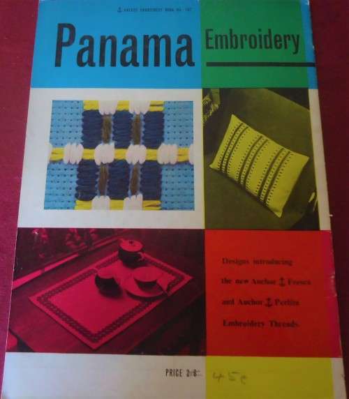 PANAMA EMBROIDERY - ANCHOR EMBROIDERY BOOK #707 -24 PAGE SOFT COVER BOOK