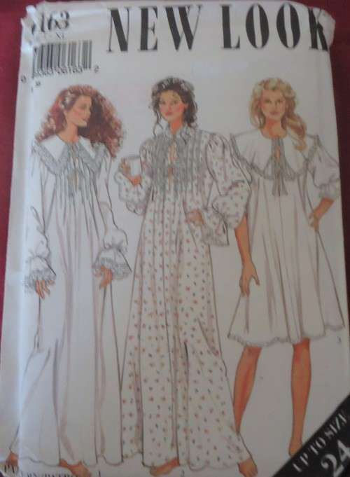 NEW LOOK PATTERNS 6193 BEAUTIFUL NIGHTIES SIZES S-XL-10- 24 COMPLETE-UNCUT-F/FOLDED