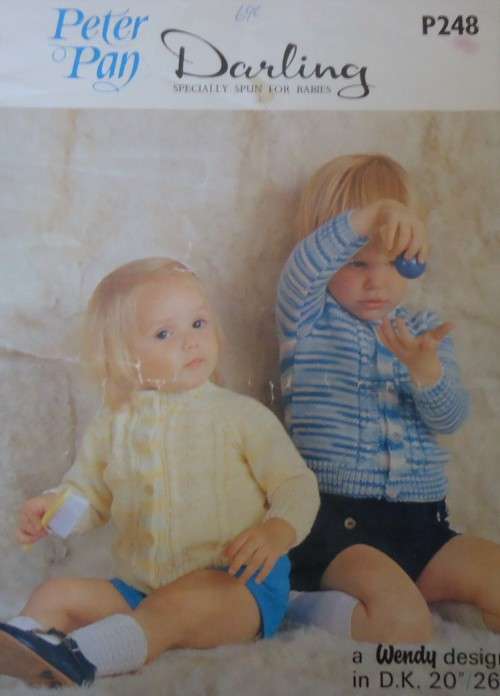 PETER PAN P248 CHILDREN`S CARDIGANS  - SIZE 20 - 22` OR 51 - 55 CM