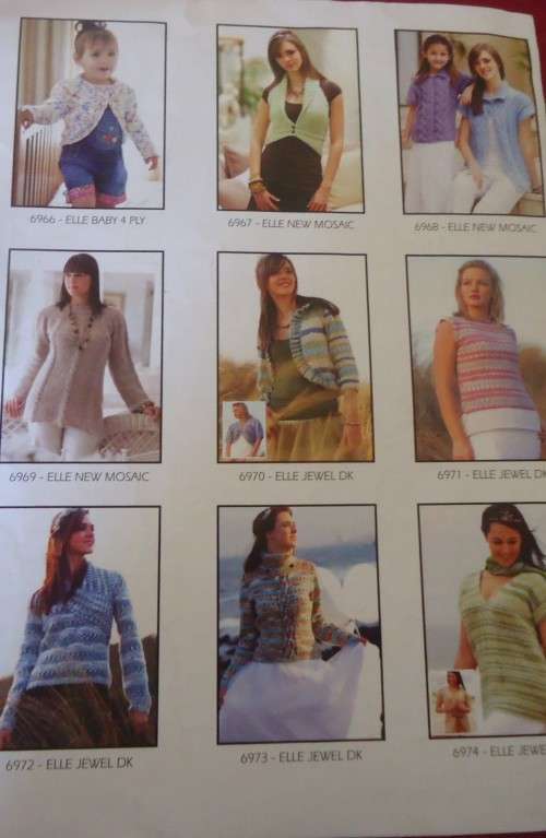 ELLE-#6874  KID`S WAISTCOATS KNITTING PATTERN SIZES - 82 CM - 132 CM AGES 2 - 12 YEARS