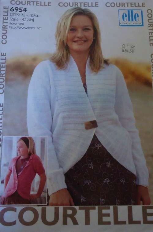 ELLE #6954 CARDIGANS -TO FIT 72  - 107 CM