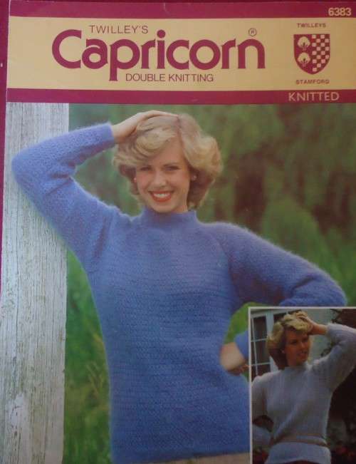 TWILLEY`S CAPRICORN # 6383 KNITTED SWEATERS SIZES 34 - 46`