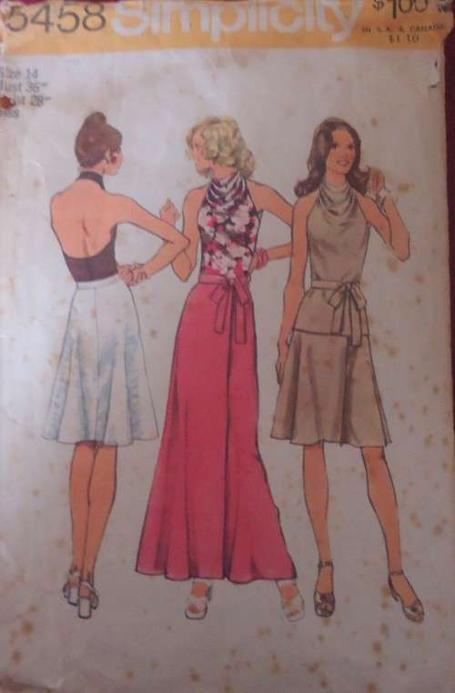 SIMPLICITY 5458  - TALTER NECK TOP - SIZE 14 BUST 36" SEE LISTING