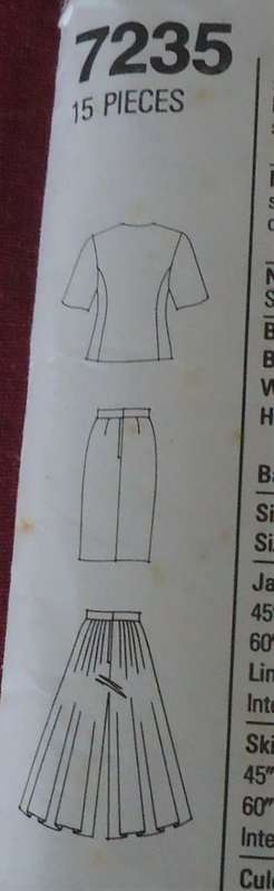 SIMPLICITY 7235 TOP-SKIRT-CULOTTES SIZE 8 - 20 COMPLETE