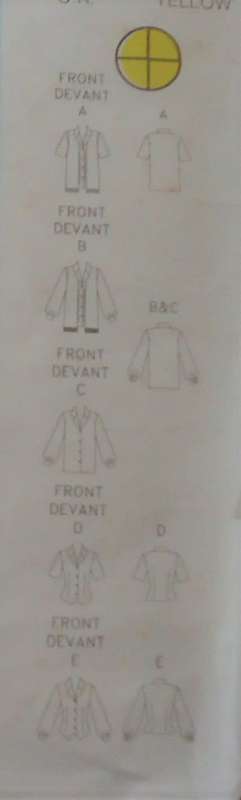 BUTTERICK PATTERN 3856 SET OF TOPS SIZE 14-16-18 COMPLETE