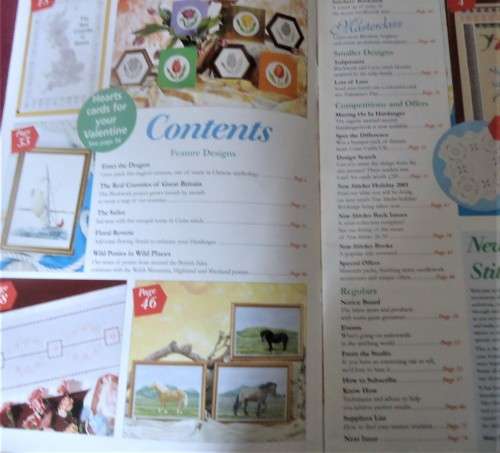 MARY HICKMOTT`S UK NEW STITCHES MAGAZINE` #94 - 76 A4 PAGES WITH  PATTERNS