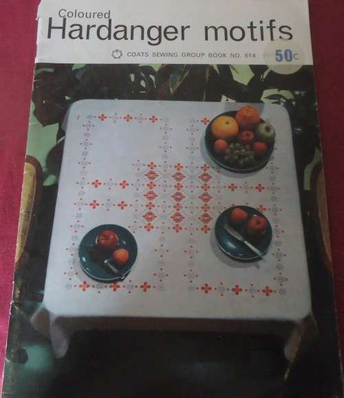 COLOURED HARDANGER MOTIFS - COATS BOOK 614 - 44 A4 PAGES