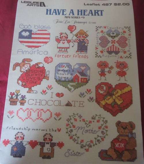 LEISURE ARTS 487 HAVE A HEART MINI SERIES #9 - 4 PAGES