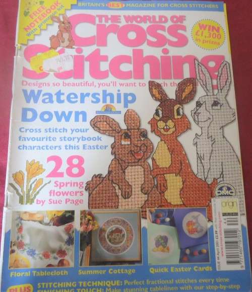 THE WORLD OF CROSS STITCHING UK - NO 44 - 100 A4 PAGES WITH PATTERNS