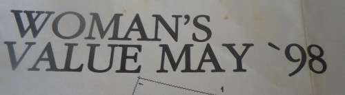 WOMAN`S VALUE -POLAR FLEECE TOP TO FIT CHEST/BUST SIZES64-69-73-76 CM MAY 1998
