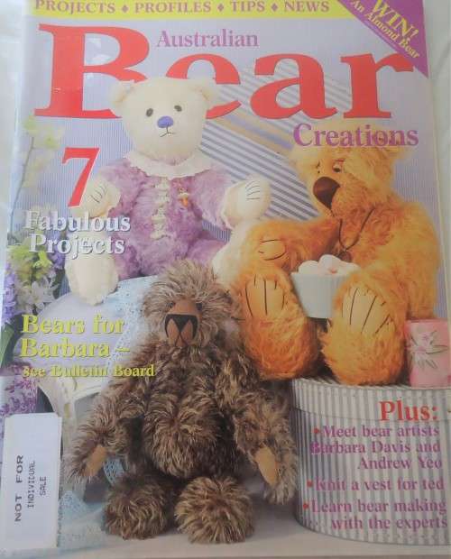"BEAR CREATIONS" VOL 11 NO 3 AUSTRALIAN  - 84 PAGE MAGAZINE INC PATTERNS