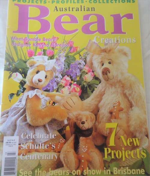 `BEAR CREATIONS` VOL 6 NO 6 AUSTRALIAN  - 84 PAGE MAGAZINE INC PATTERNS
