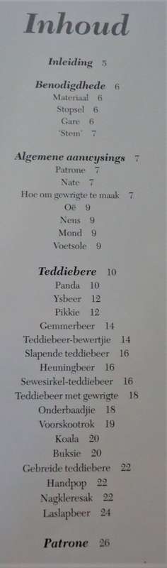 TROETELBERE - PATRONE VIR 15 TEDDIES - MARTINI NEL - 68 PAGE SOFT COVER